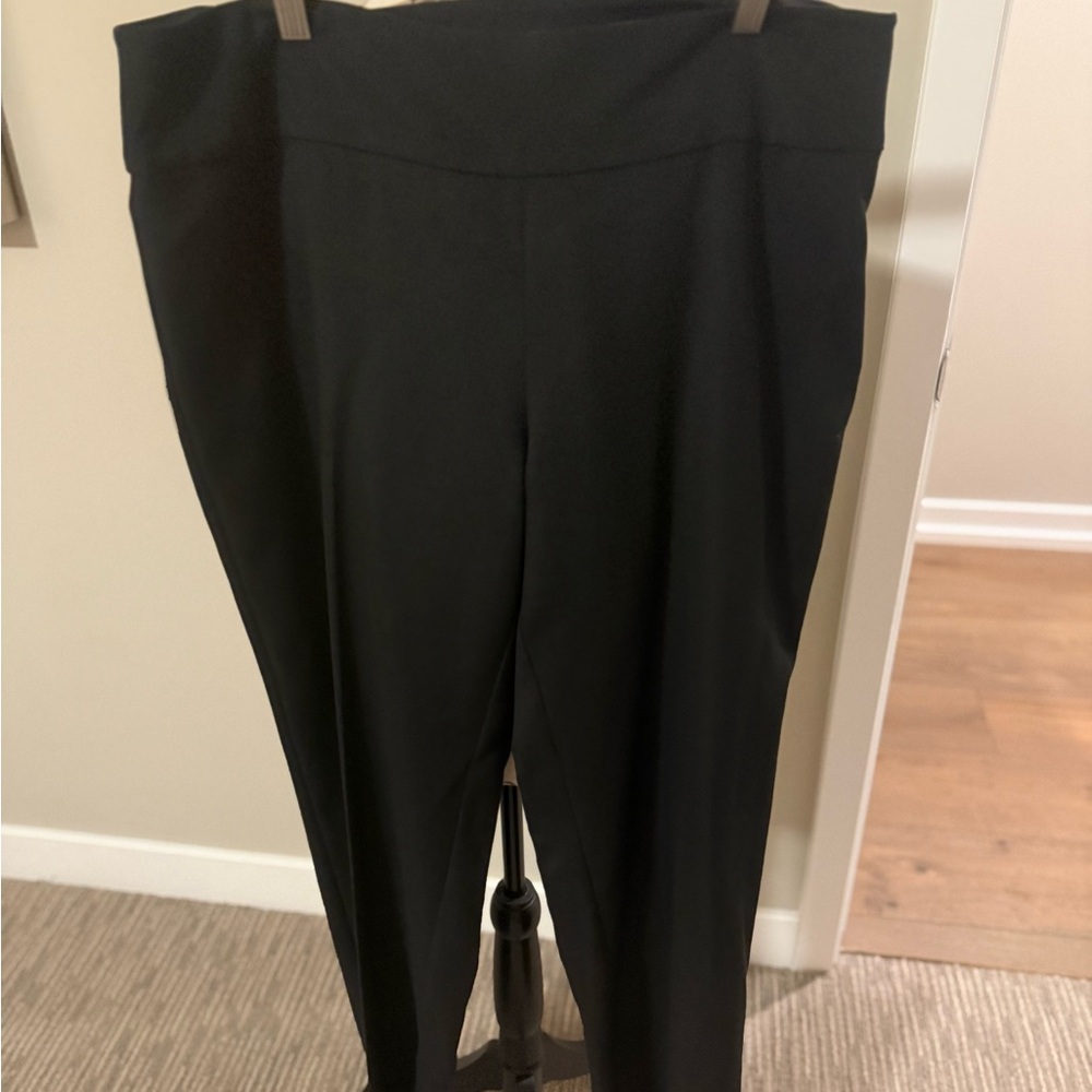 Eileen Fisher Black Trousers Modern Tailored Fit